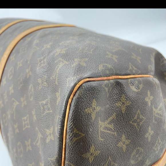 Louis Vuitton Monogram Canvas Duffel Bag with Tan Accents - Picture 8 of 16